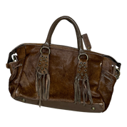 Vintage Ponyhair IKKS Boho Chic Eyelet Hand Bag