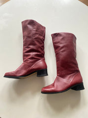 Red Leather Boots (8.5)
