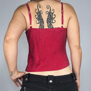 90s Victoria’s Secret Embroidered Silk Cami (S)