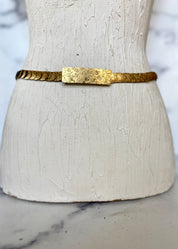 Vintage elastic gold belt