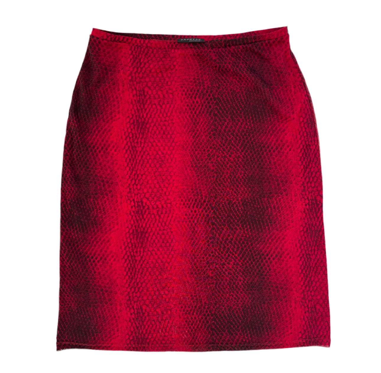 90s Snakeskin Mesh Midi Skirt (S/M)