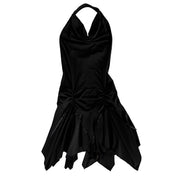 Y2K Noir Drop Waist Dress (S/M)