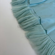 French Silk Baby Blue Bow Dress (XS)
