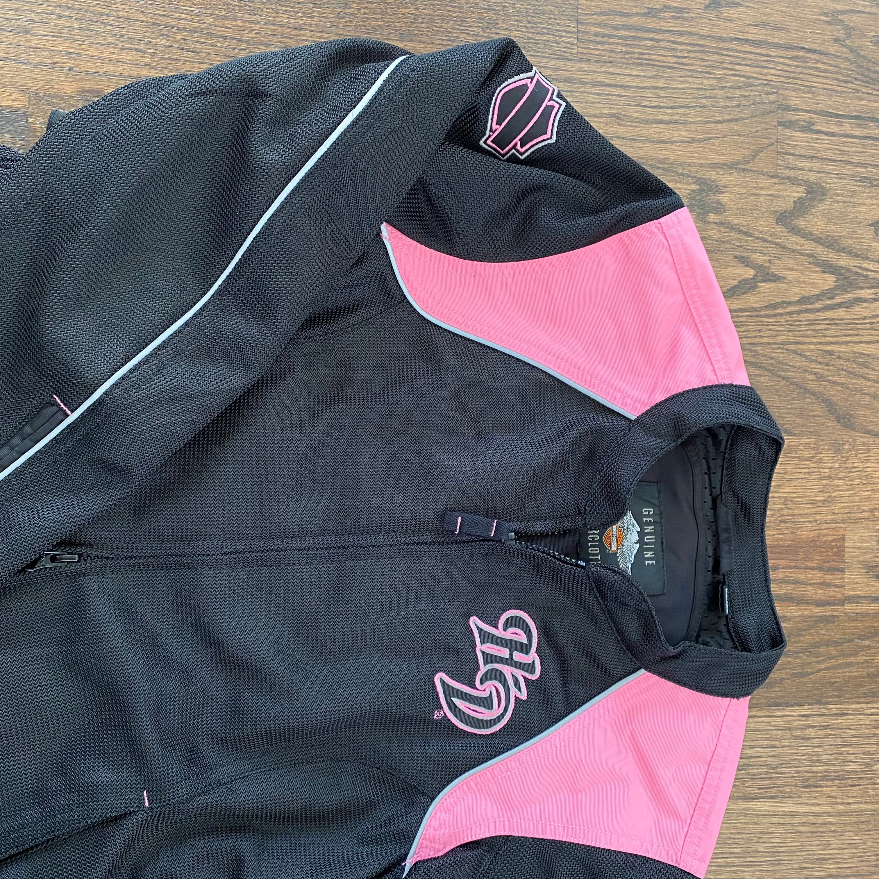 Pink Harley Double Zip (M)