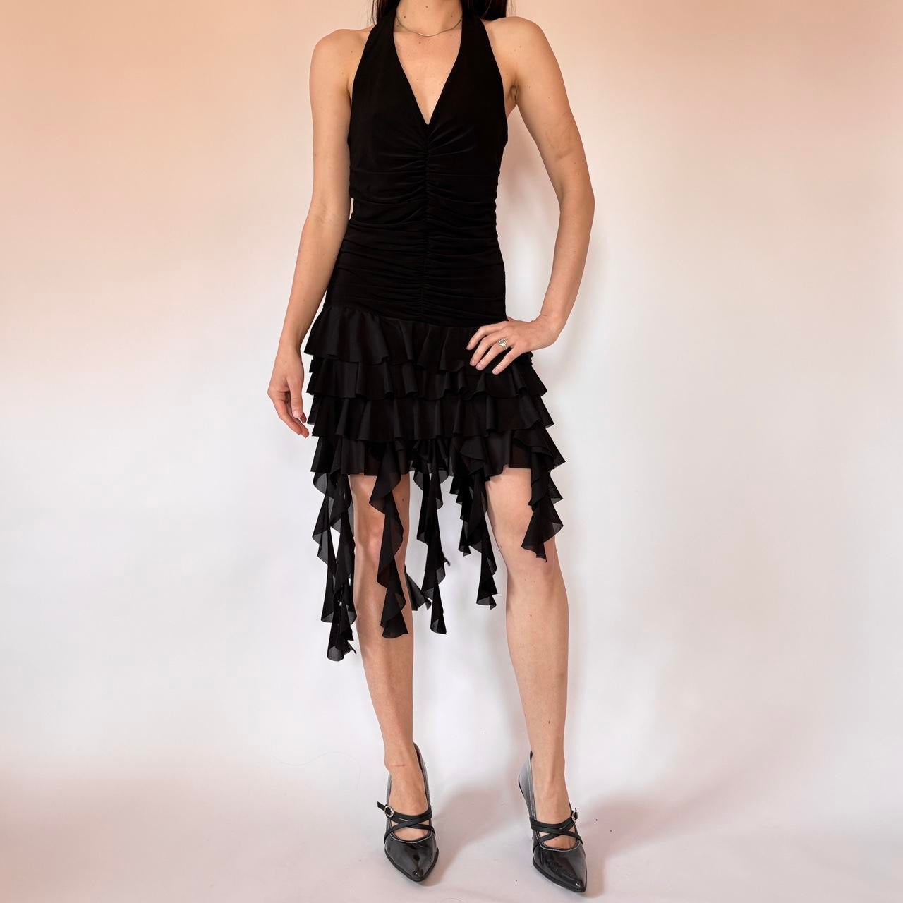 black jellyfish dress Gender Neutral Lace Cover Up Dress, Empire Waist, Floor Length, Sailor Collar