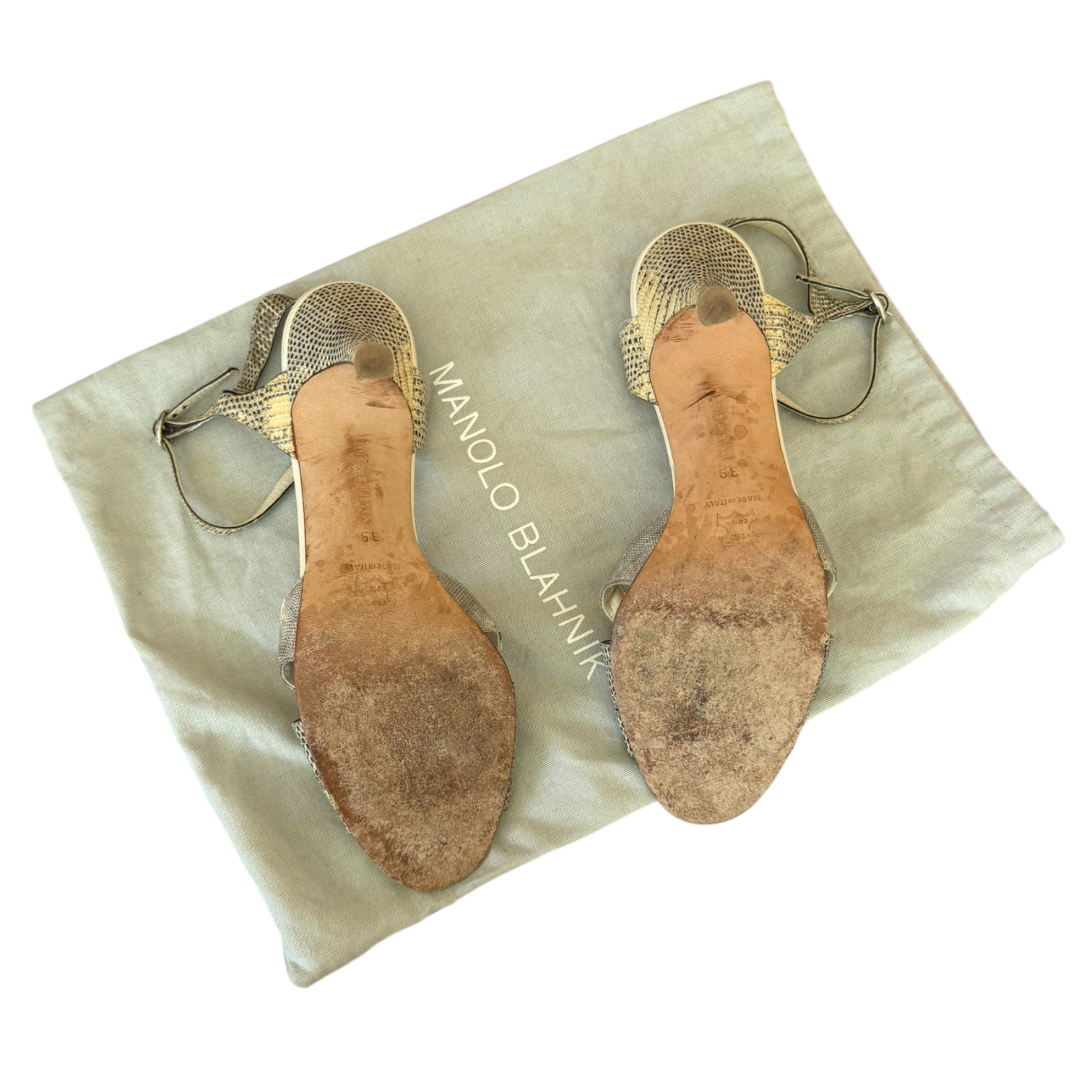 Snakeskin Manolo Blahniks (Size 8.5)