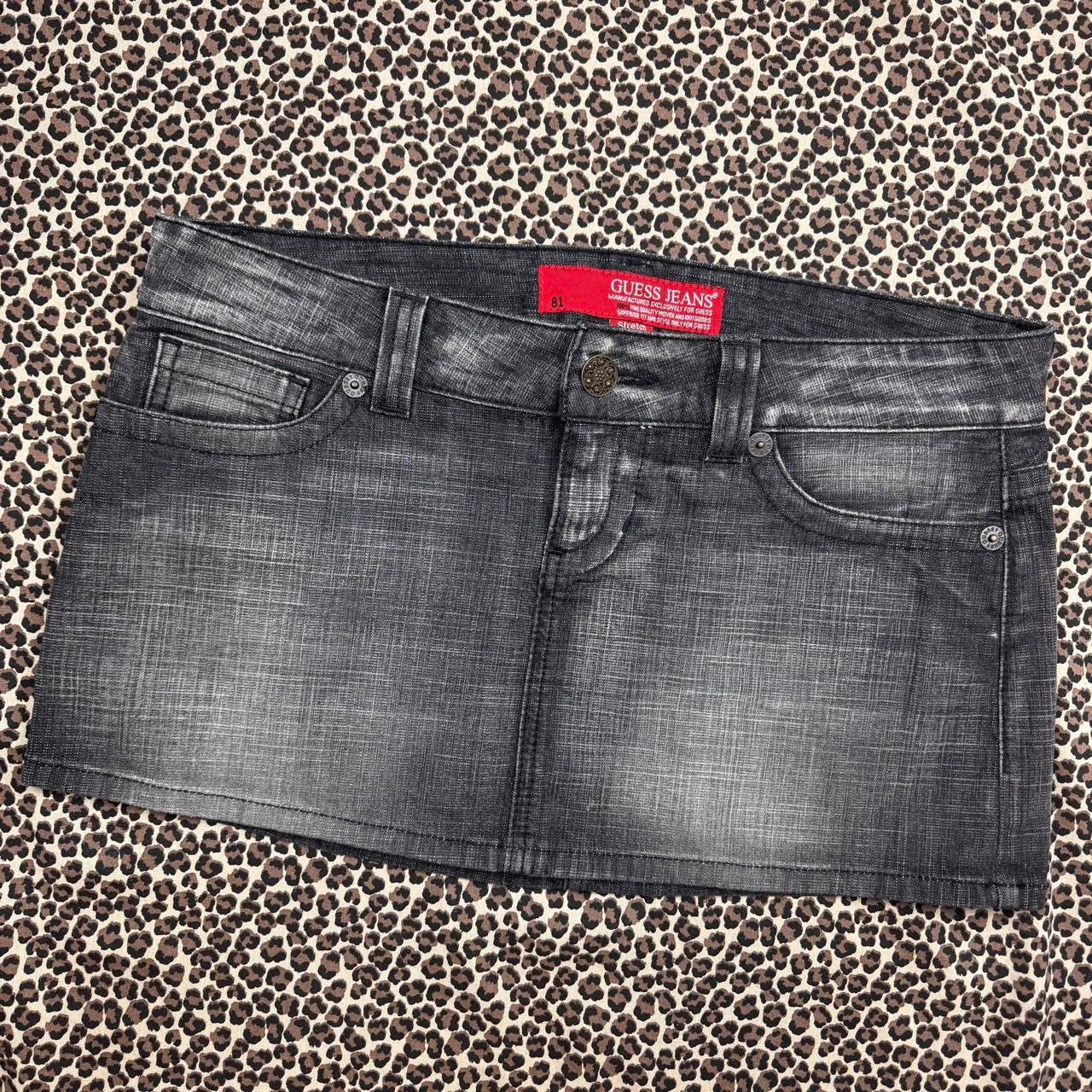 Guess Grey Denim Mini Skirt (M)