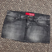 Guess Grey Denim Mini Skirt (M)