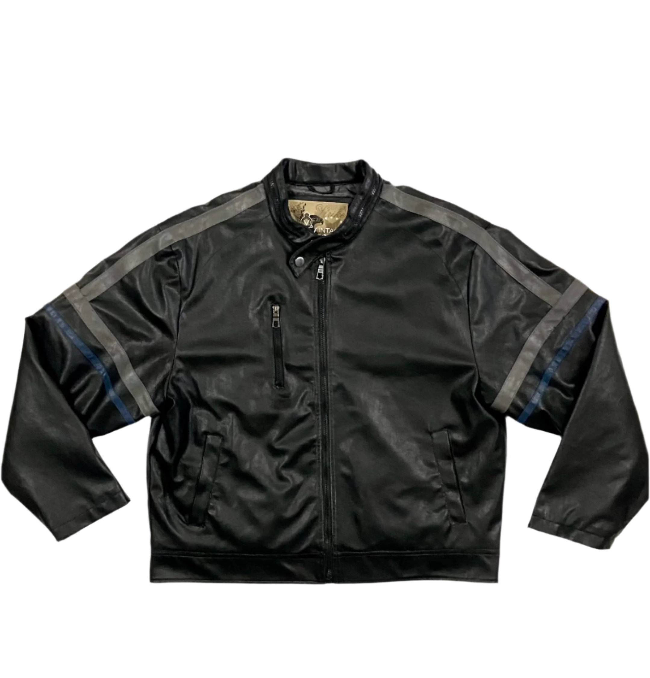 Vintage 72 Motorcycle Leather Jacket (2X)