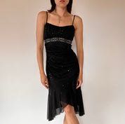 Y2K Mesh Sequin Dress (XS/S)