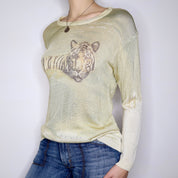 80s KRIZIA Tiger Sweater (M)