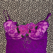 Victoria’s Secret Custom Embellished Purple Lace Slip (M)