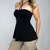 Y2K O-Ring Halter Top (S)