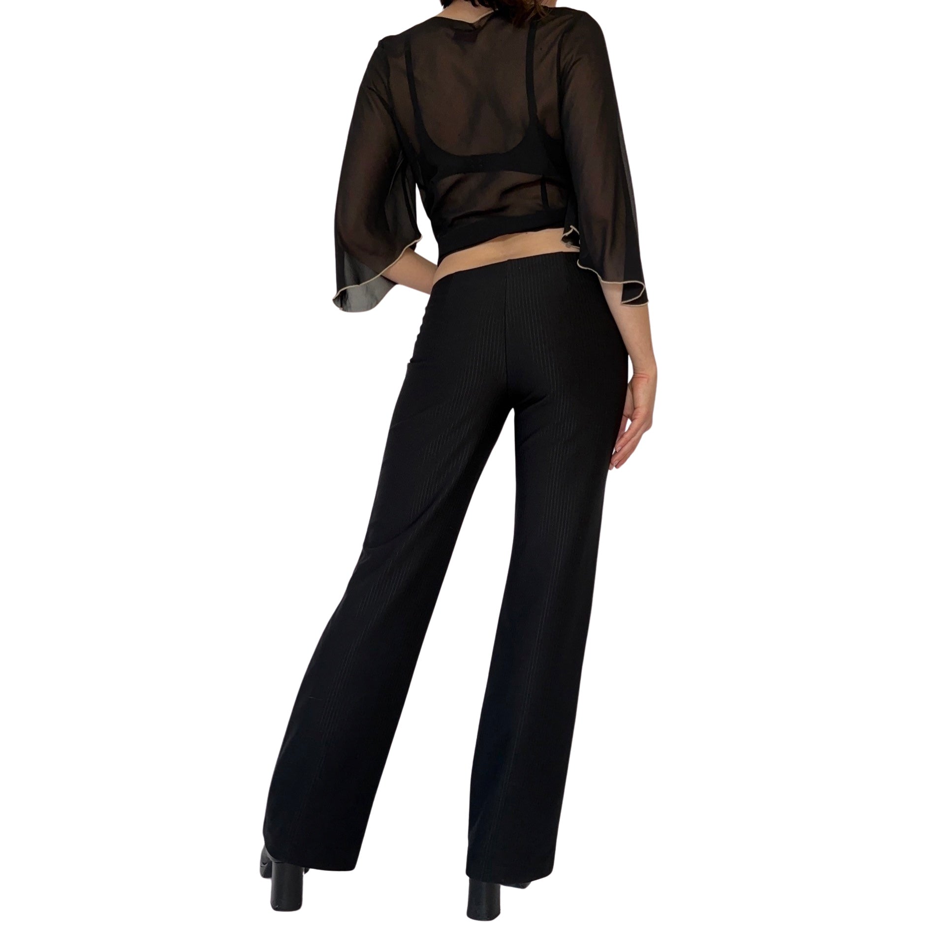 Y2K Pinstripe Trousers (S)