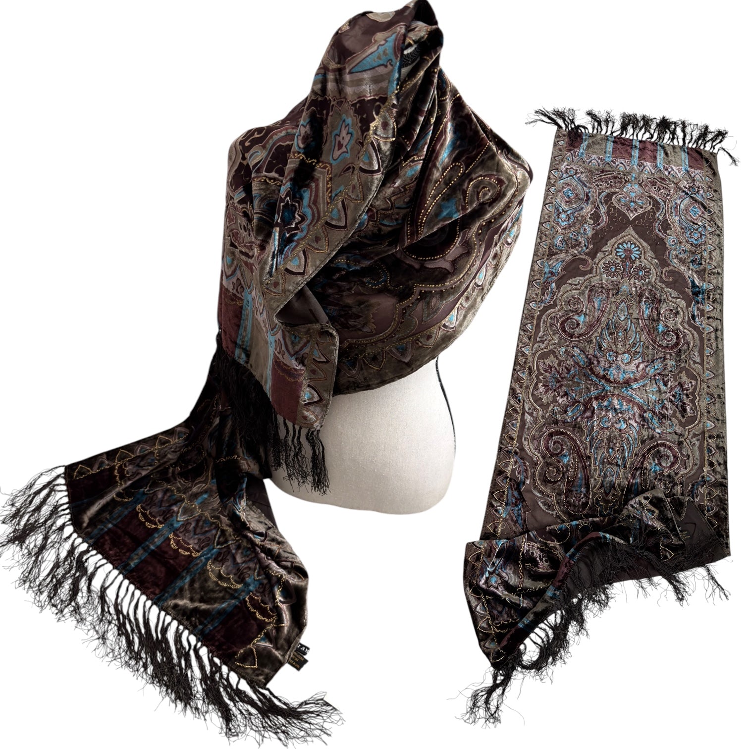 Silk blend scarf (OS)