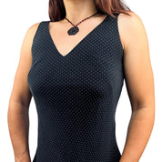 Silk Polka Dot Mini Dress (XS)