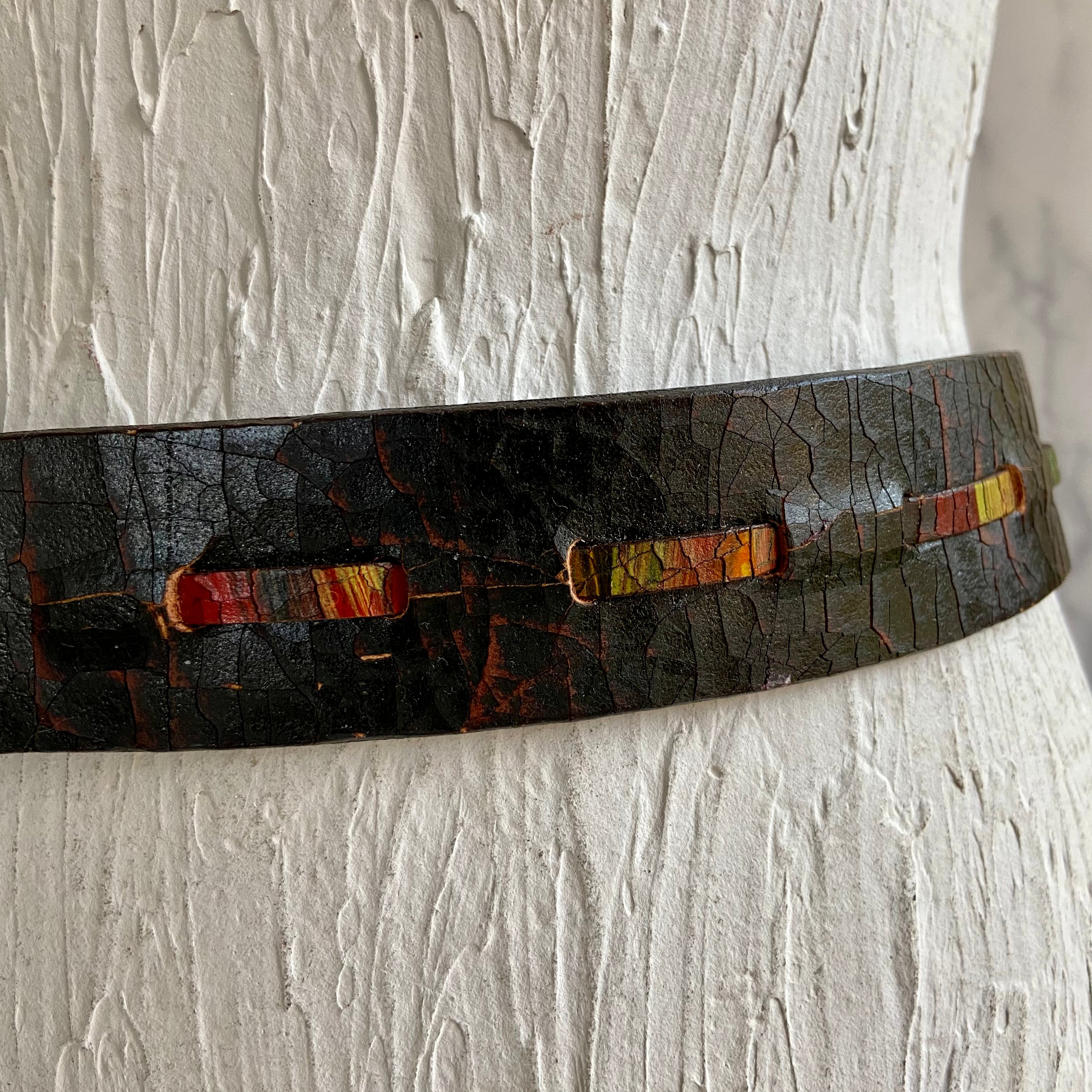 Vintage Martin dingman leather belt