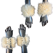 Lace-Up Fluffy Cuffs
