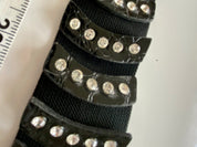 Rhinestone black belt