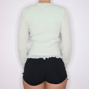 Y2K CHLOÉ Mint Silk Sweater (S)