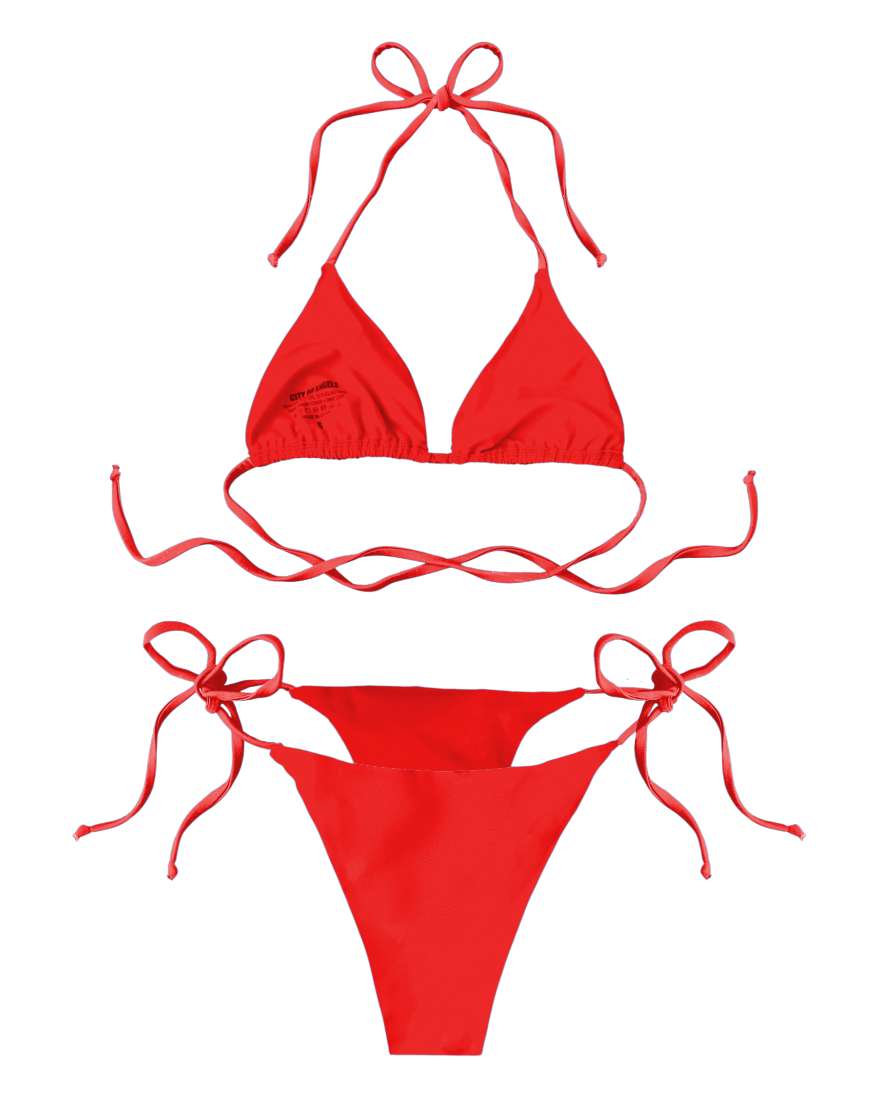 Red Laced Bikini Top (XS-XL)