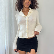 Vintage Denny Rose Mohair Knit Cardigan (S)