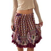 Vintage Mesh Patchwork Skirt (S)