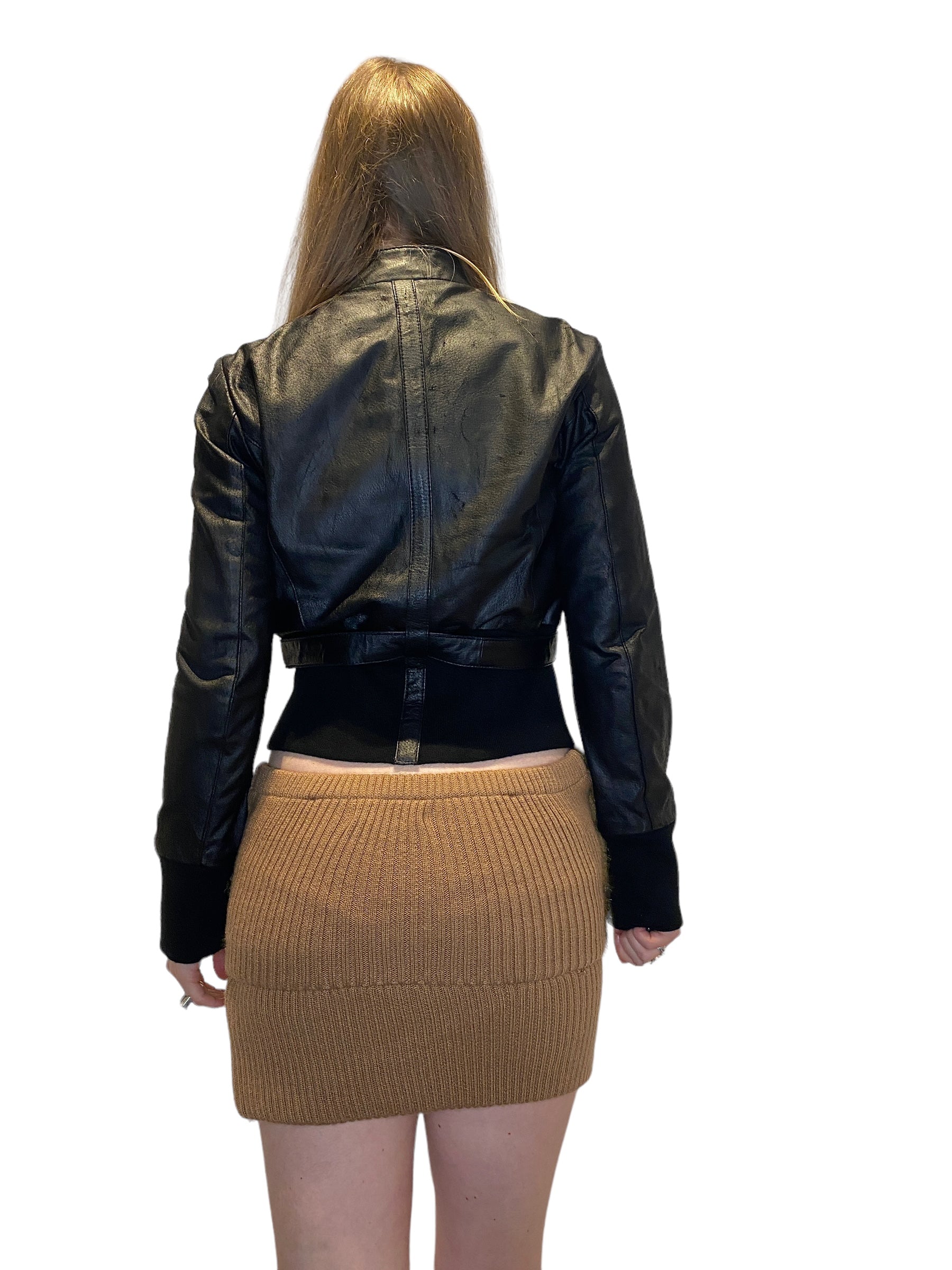Faux Fur Mini Skirt (S/M) / Y2K Fur Bandeau Top (L)