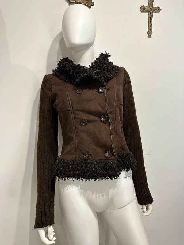 Vintage Gothic Double Breasted Button up Jacket (S)