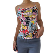 Y2K Pop Art Slinky Tank (S/M)