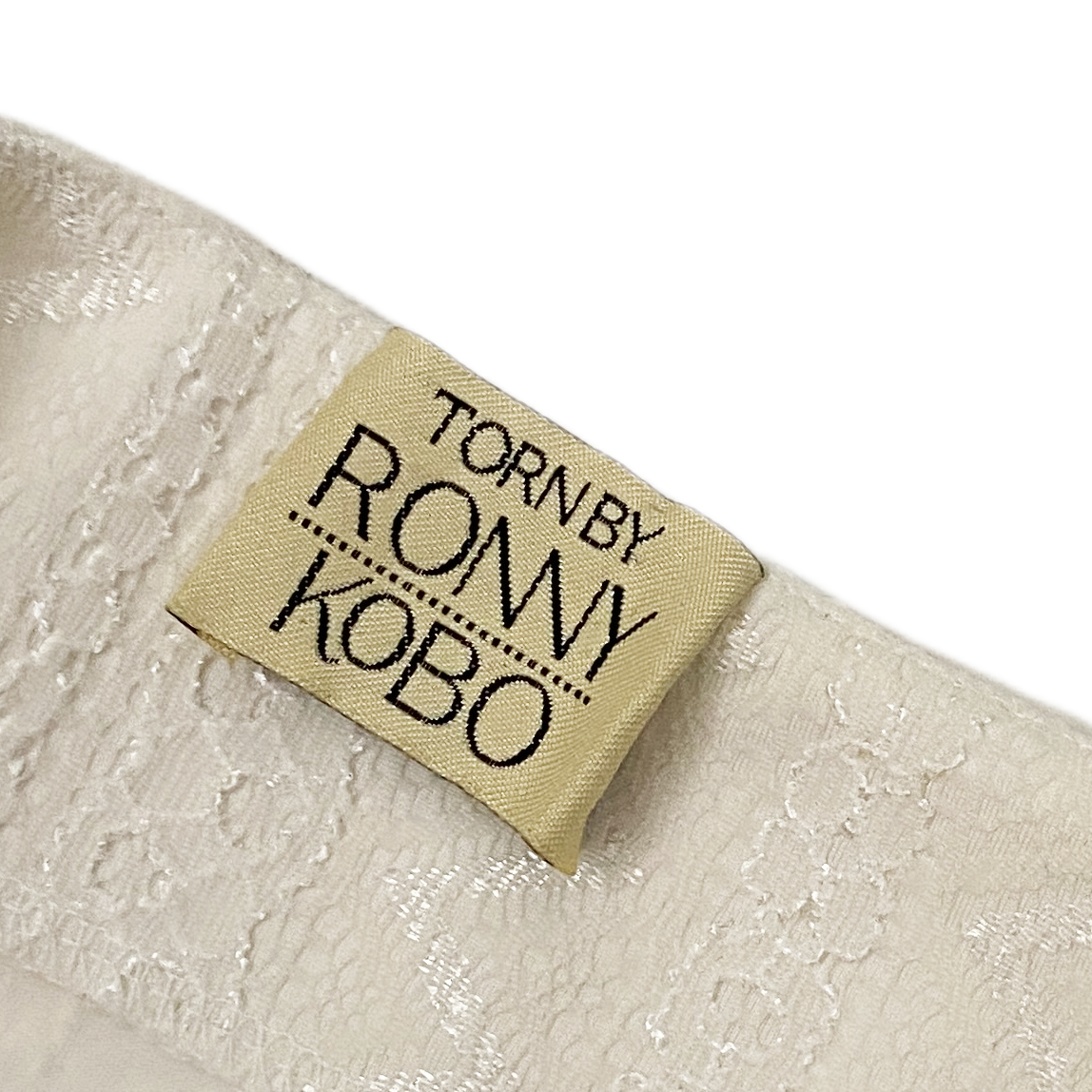 Ronny Kobo White Lace Maxi Skirt (S)