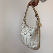 Vintage Sisley Ivory Leather Bag