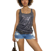 Late 2000s Indie Sleaze Vest top (M)