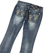 Y2K low rise MISS ME bootcut jeans (28)