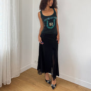 Custo Barcelona Embroidered Sequin Tank Top (S)