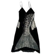 Vintage Italian Fish Print Dress (M)