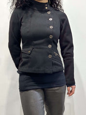 Vintage Armani Black Military Jacket (S)