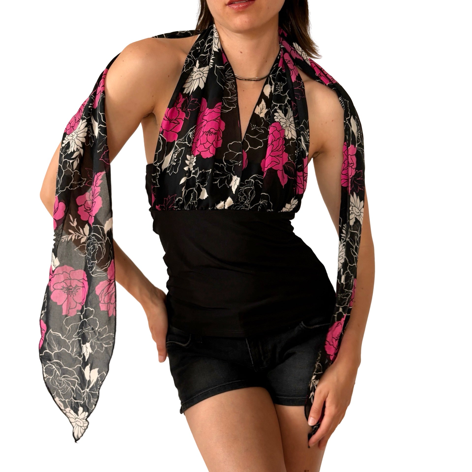 Y2K Convertible Scarf Top (S/M)