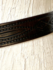 Vintage waist leather belt