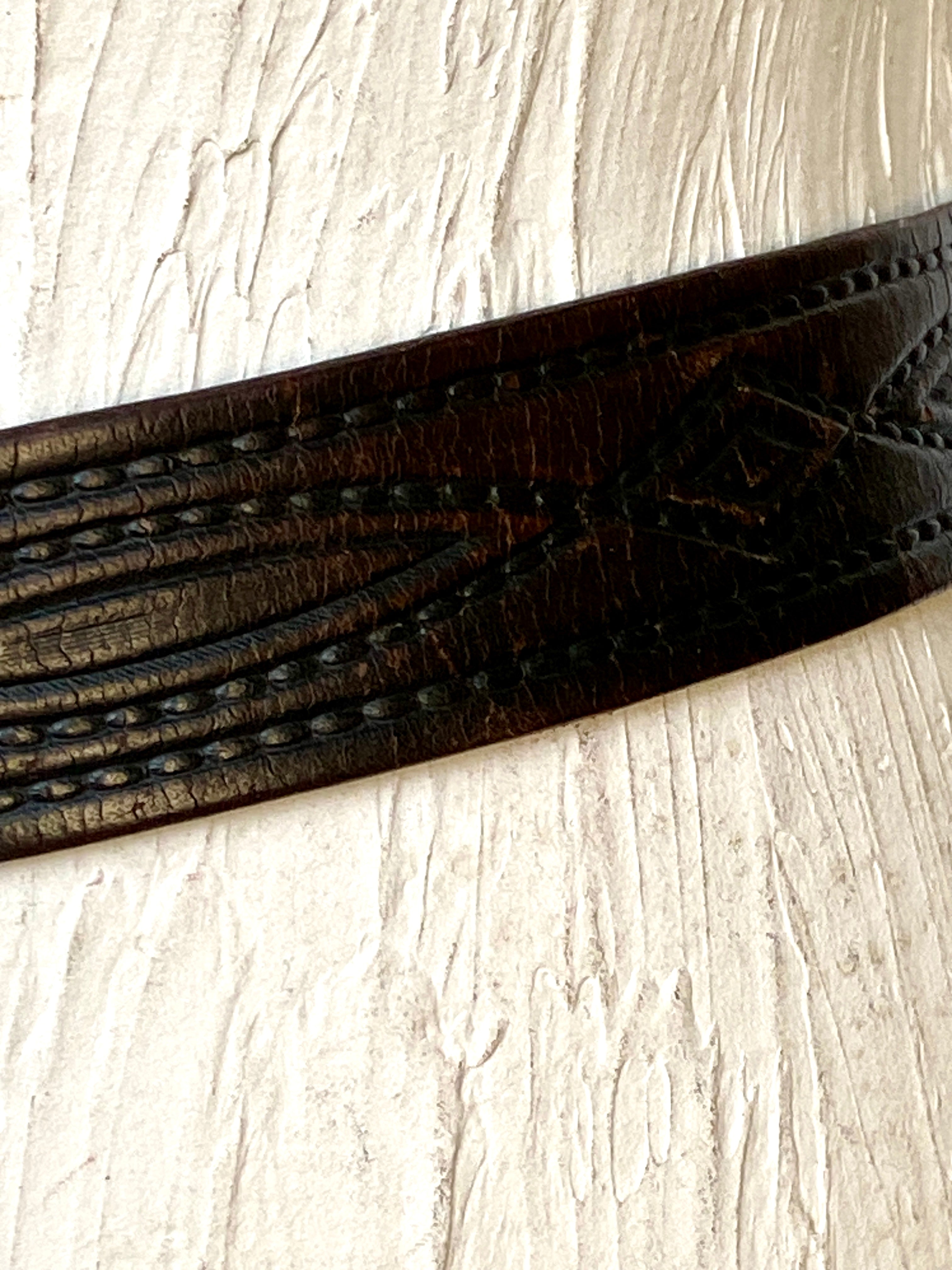 Vintage waist leather belt