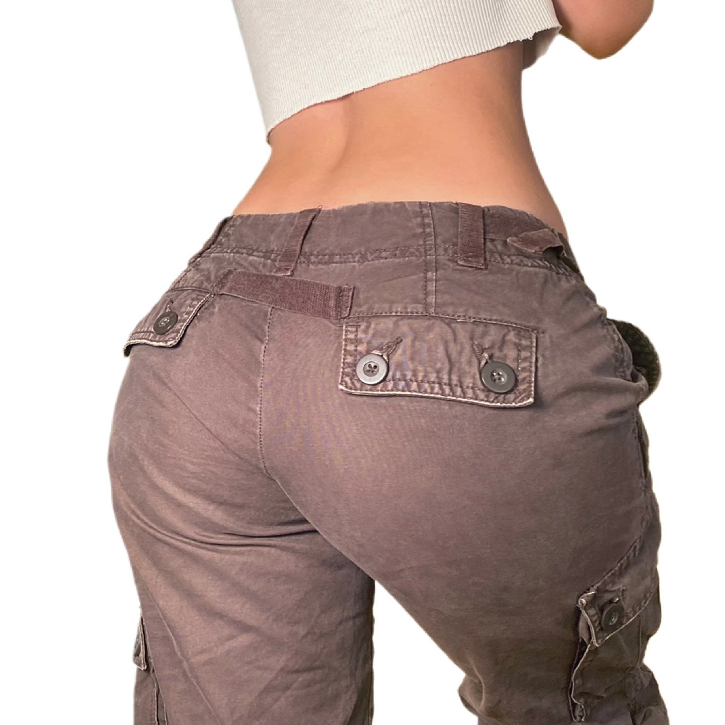 Y2k Umber Cargo Pants (S)