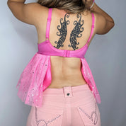 Tulle Teddy Bear Babydoll Top (M)