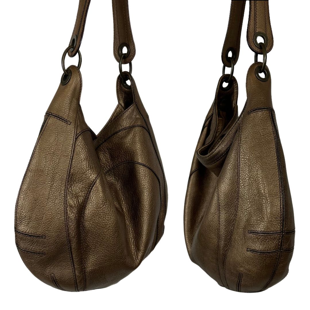 Vintage Bronze Leather Bag