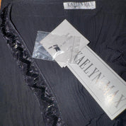 Embellished Ruffle Sleeve Top (L)