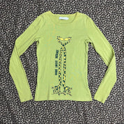 Cache Cache Giraffe Graphic Long Sleeve Baby Tee (XS)