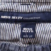 Y2K MISS SIXTY High Waisted Denim Sailor Shorts (XS/S)