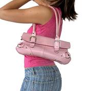 Y2K Baby Pink Buckle Bag