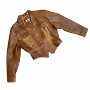 90s Western Leather Jacket (M)