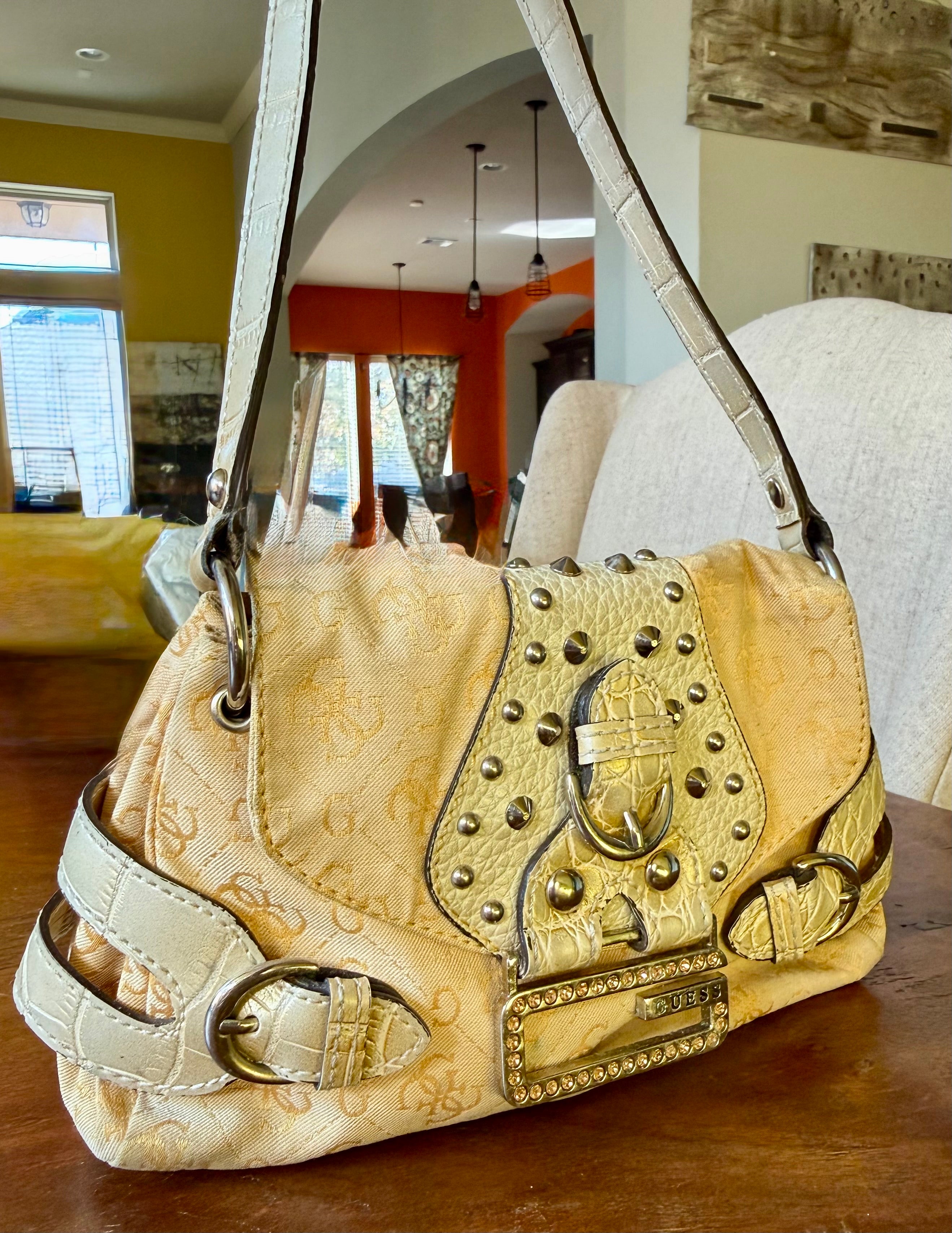 Y2k Guess Bag Mini Micro Shoulder
Rhinestone Studded purse
