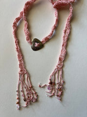 Heart Concho Fringe Scarf